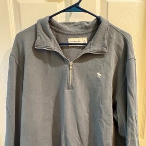 Abercrombie & Fitch blue quarter zip